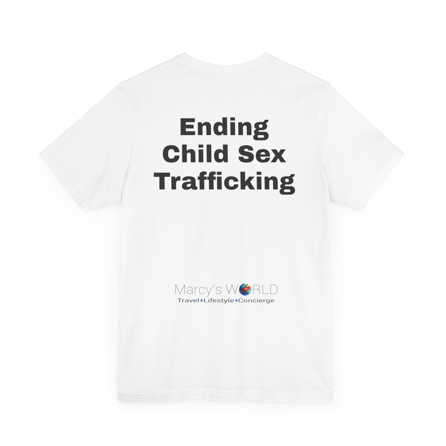 "Ending Child Sex Trafficking" Unisex Jersey Short Sleeve Tee