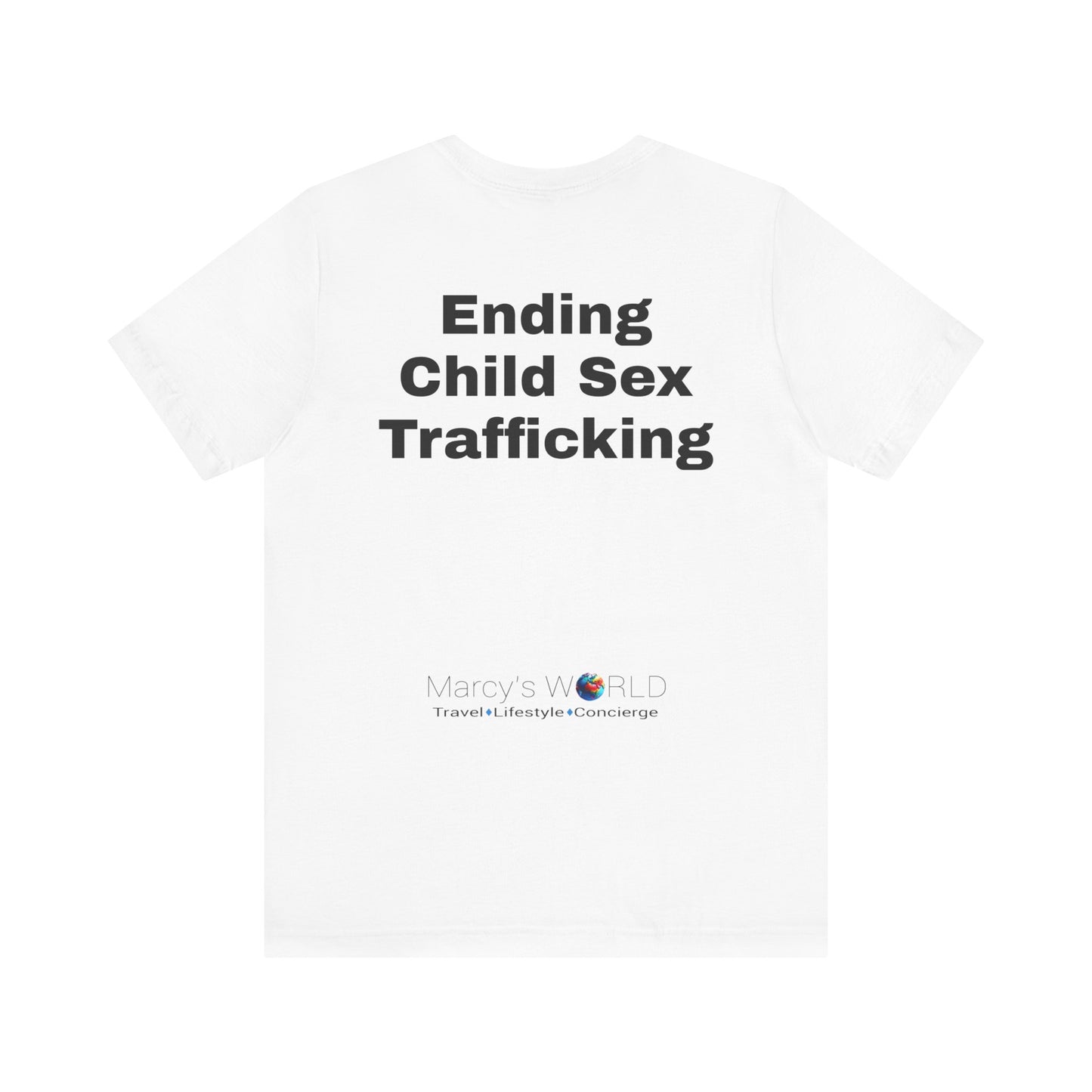 "Ending Child Sex Trafficking" Unisex Jersey Short Sleeve Tee